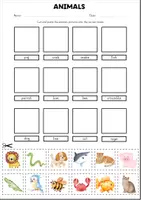 Vista previa - Hojas de trabajo - Growing Bundle 'Animals' - página 3