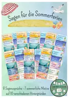 Vorschau - Anderer Materialtyp - Segen für die Sommerferien - Feriengruß für den Religionsunterricht - Deckblatt