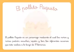 Vista previa - Refuerzo / NEE / Materiales de apoyo - Aprende, lee y disfruta con el pollito Paquito. - página 2