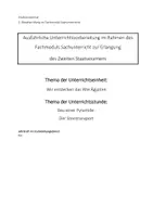 Vorschau - Stundenentwürfe - Ausführliche Unterrichtsvorbereitung - Altes Ägypten - Deckblatt