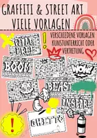 Vorschau - Arbeitsblätter - Graffiti gestalten / malen Street Art - Kunst (Klasse 5 / 6 / 7) - Deckblatt