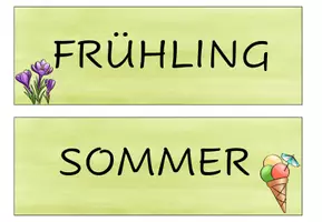 Vorschau - Präsentationen/Tafelbilder - Tafelkalender Erdmännchen - deutsch & englisch - Seite 1