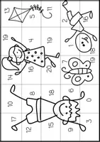 Vorschau - Spiele - Rechenpuzzle ZR bis 20, Mathematikspiel, Rechenspiel - Seite 3