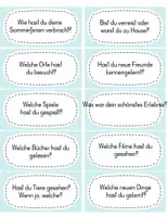 Vorschau - Aufgabenkarten - Sommerferien - Seite 1