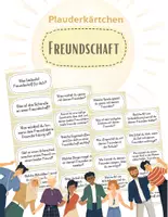 Vorschau - Aufgabenkarten - 40 Gesprächskarten / Erzählkarten zum Thema Freundschaft - Deckblatt
