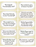 Vorschau - Aufgabenkarten - 40 Gesprächskarten / Erzählkarten zum Thema Freundschaft - Seite 1