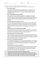 Vorschau - Arbeitsblätter - AB mit Fragen zum Thema "Martin Opitz" + Lösungsblatt - Seite 1