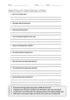 Vorschau - Arbeitsblätter - Lernplakat + AB mit Fragen zum Thema "Orang-Utans" + Lösungsblatt + Infografik - Seite 1