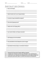Vorschau - Arbeitsblätter - AB mit Fragen zum Thema "Orangen" + Lösungsblatt + Infografik - Deckblatt