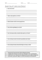 Vorschau - Arbeitsblätter - Lernposter + AB mit Fragen zum Thema "Orient" + Lösungsblatt + Mindmap + Infografik - Seite 1