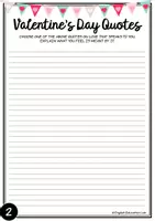 Προεπισκόπηση - Φύλλα εργασίας - Valentine's Writing Prompts- Volume 1 - Σελίδα 3