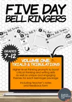 Προεπισκόπηση - Φύλλα εργασίας - Five-Day Bell Ringers Vol. 1: Trials & Tribulations - Εξώφυλλο