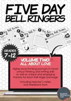 Προεπισκόπηση - Φύλλα εργασίας - Five-Day Bell Ringers Vol. 2: All About Love - Εξώφυλλο