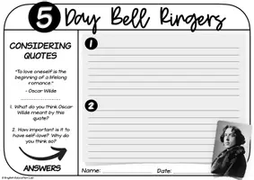 Προεπισκόπηση - Φύλλα εργασίας - Five-Day Bell Ringers Vol. 2: All About Love - Σελίδα 3