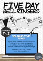 Προεπισκόπηση - Φύλλα εργασίας - Five-Day Bell Ringers Vol. 5: Fears - Εξώφυλλο