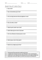 Vorschau - Arbeitsblätter - AB mit Fragen zum Thema "Oslo" + Lösungsblatt - Deckblatt