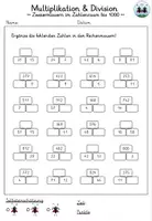 Vorschau - Arbeitsblätter - Rechenmauern - Multiplikation & Division | Zahlenraum bis 1000 | Zweiermauern - Seite 2