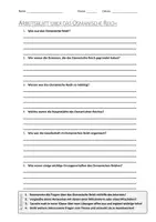 Vorschau - Arbeitsblätter - AB mit Fragen zum Thema "Osmanisches Reich" + Lösungsblatt + Mindmap + Infografik - Deckblatt