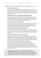 Vorschau - Arbeitsblätter - AB mit Fragen zum Thema "Osmanisches Reich" + Lösungsblatt + Mindmap + Infografik - Seite 1