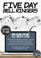 Προεπισκόπηση - Φύλλα εργασίας - Five-Day Bell Ringers Vol. 9: All About Loss - Εξώφυλλο