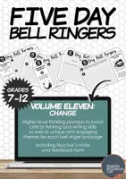 Προεπισκόπηση - Φύλλα εργασίας - Five-Day Bell Ringers Vol. 11: Change - Εξώφυλλο