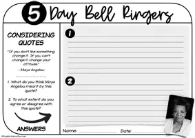 Προεπισκόπηση - Φύλλα εργασίας - Five-Day Bell Ringers Vol. 11: Change - Σελίδα 3
