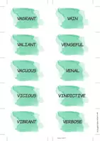 Προεπισκόπηση - Φύλλα εργασίας - Character Traits Vocabulary Work- Letters "V-Z" - Σελίδα 3