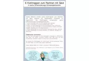 Vorschau - Arbeitsblätter - 6 Klettmappen - Rechnen mit Geld - Seite 1