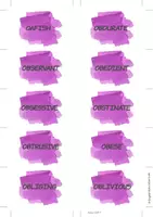 Προεπισκόπηση - Φύλλα εργασίας - Character Traits Vocabulary Work- Letter "O" - Σελίδα 3