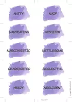 Προεπισκόπηση - Φύλλα εργασίας - Character Traits Vocabulary Work- Letter "N" - Σελίδα 3