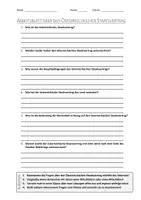Vorschau - Arbeitsblätter - AB mit Fragen zum Thema "Österreichischer Staatsvertrag" + Lösungsblatt - Deckblatt