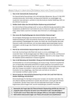 Vorschau - Arbeitsblätter - AB mit Fragen zum Thema "Österreichischer Staatsvertrag" + Lösungsblatt - Seite 1