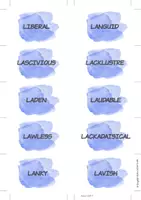 Προεπισκόπηση - Φύλλα εργασίας - Character Traits Vocabulary Work- Letter "L" - Σελίδα 3