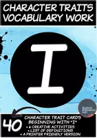 Προεπισκόπηση - Φύλλα εργασίας - Character Traits Vocabulary Work- Letter "I" - Εξώφυλλο