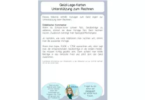 Vorschau - Fördermaterial/Inklusion - Tipp-Geld rechnen und zählen - Seite 1