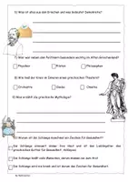 Vorschau - Arbeitsblätter - Quiz zum Alte Griechen Check (Reportage) mit Lösung - Seite 1