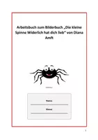 Vorschau - Arbeitsblätter - Unterrichtseinheit zum Thema Familie anhand des Bilderbuchs "Die kleine Spinne Widerlich" - Deckblatt