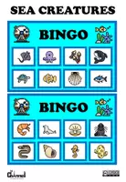 Vista previa - Juegos / Gamificación - Sea Creatures - Colour Bingo + Interactive Wheel - página 1