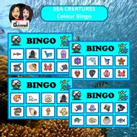 Vista previa - Juegos / Gamificación - Sea Creatures - Colour Bingo + Interactive Wheel - Portada