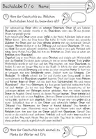 Vorschau - Arbeitsblätter - Buchstabe Ö / ö - Einführung in GRUNDSCHRIFT - inklusive Geschichte und Puzzle - Seite 1