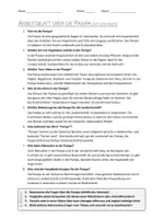 Vorschau - Arbeitsblätter - AB mit Fragen zum Thema "Pampa" + Lösungsblatt - Seite 1