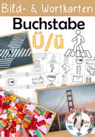 Vorschau - Präsentationen/Tafelbilder - Buchstabe Ü / ü - Bildkarten & Wortkarten mit Fotos und Schreibaufgabe - Deckblatt