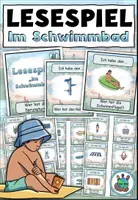 Aperçu - Jeux - Jeu de lecture "Im Schwimmbad" DaZ / DaF / Deutsch - Page de couverture
