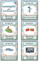 Aperçu - Jeux - Jeu de lecture "Im Schwimmbad" DaZ / DaF / Deutsch - Page 1