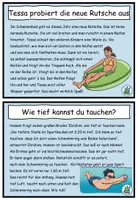 Vista previa - Tarjetas / Manipulativos - Transcripción de textos "Im Schwimmbad" Alemán / Deutsch - página 3