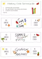 Vorschau - selbst erstellte Cliparts/Grafiken - Sommergruß/Feriengruß: Coole Sommerferien (Geschenk, Eis) - Seite 3