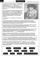 Vorschau - Arbeitsblätter - Leonardo da Vinci Lückentext mit Lösung - Seite 1