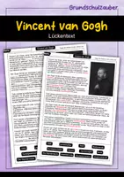 Vorschau - Arbeitsblätter - Vincent van Gogh Lückentext mit Lösung - Deckblatt