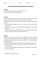 Vorschau - Arbeitsblätter - LK Mendelsche Vererbung (inkl. Lösungen) - Deckblatt