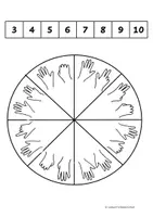 Vorschau - Arbeitsblätter - Fingerbilder - Klammerspiel (3x Spiele) - Seite 1